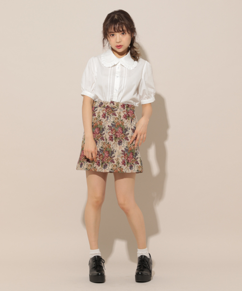 apres jour（アプレジュール）の「ベーシックフリルブラウス【ZOZOTOWN限定アイテム】（シャツ/ブラウス・レディース・ブラック/ベージュ/オフホワイト/ブルー/スモークピンク・フリー）」の11枚目の写真