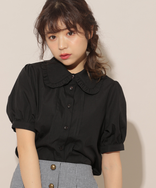 apres jour（アプレジュール）の「ベーシックフリルブラウス【ZOZOTOWN限定アイテム】（シャツ/ブラウス・レディース・ブラック/ベージュ/オフホワイト/ブルー/スモークピンク・フリー）」の13枚目の写真