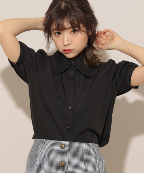 apres jour（アプレジュール）の「ベーシックフリルブラウス【ZOZOTOWN限定アイテム】（シャツ/ブラウス・レディース・ブラック/ベージュ/オフホワイト/ブルー/スモークピンク・フリー）」の14枚目の写真