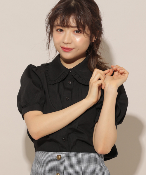 apres jour（アプレジュール）の「ベーシックフリルブラウス【ZOZOTOWN限定アイテム】（シャツ/ブラウス・レディース・ブラック/ベージュ/オフホワイト/ブルー/スモークピンク・フリー）」の15枚目の写真