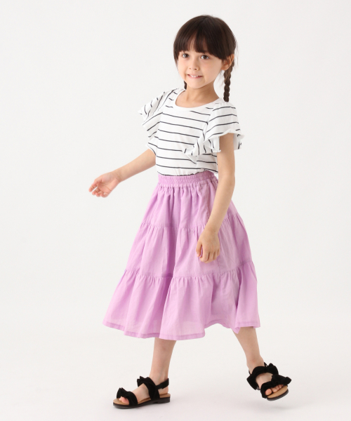 GLOBAL WORK（グローバルワーク）の「【キッズ】ティアードロングスカート/830119（スカート・キッズ・イエロー/ミント/パープル系その他2・SMALL/MEDIUM/LARGE/X-LARGE/XX-LARGE）」の11枚目の写真