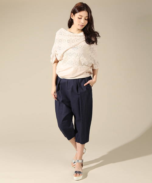 FURFUR（ファーファー）の「リネンコットンパンツ（その他パンツ・レディース・アイボリー/ベージュ/ネイビー・FREE）」の13枚目の写真