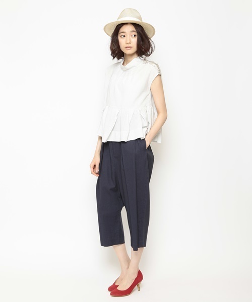 FURFUR（ファーファー）の「リネンコットンパンツ（その他パンツ・レディース・アイボリー/ベージュ/ネイビー・FREE）」の15枚目の写真