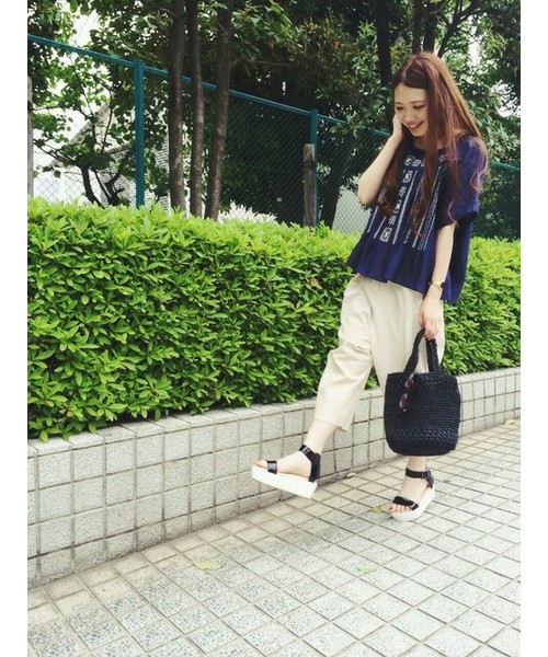 FURFUR（ファーファー）の「リネンコットンパンツ（その他パンツ・レディース・アイボリー/ベージュ/ネイビー・FREE）」の18枚目の写真