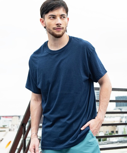 GILDAN(ギルダン)の「GILDAN 半袖Tシャツ(Tシャツ/カットソー・メンズ・イエロー/レッド/パープル/グレー系その他/ホワイト系その他2/ブルー系その他/ブルー系その他2/オレンジ/ブラック系その他2/ナチュラル/ブラック系その他/ホワイト系その他/ワイン/カーキ/グレー系その他2/ゴールド・X-LARGE/LARGE)」の9枚目の写真