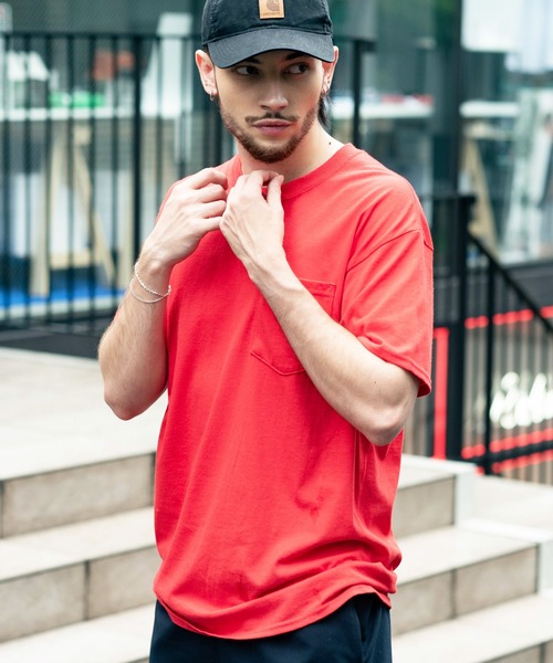 GILDAN(ギルダン)の「GILDAN 半袖Tシャツ(Tシャツ/カットソー・メンズ・イエロー/レッド/パープル/グレー系その他/ホワイト系その他2/ブルー系その他/ブルー系その他2/オレンジ/ブラック系その他2/ナチュラル/ブラック系その他/ホワイト系その他/ワイン/カーキ/グレー系その他2/ゴールド・X-LARGE/LARGE)」の13枚目の写真