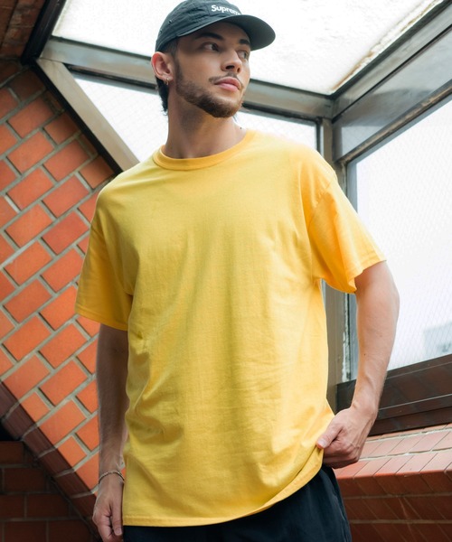 GILDAN(ギルダン)の「GILDAN 半袖Tシャツ(Tシャツ/カットソー・メンズ・イエロー/レッド/パープル/グレー系その他/ホワイト系その他2/ブルー系その他/ブルー系その他2/オレンジ/ブラック系その他2/ナチュラル/ブラック系その他/ホワイト系その他/ワイン/カーキ/グレー系その他2/ゴールド・X-LARGE/LARGE)」の12枚目の写真