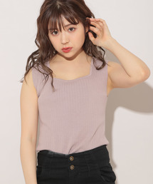 apres jour | 2WAYスクエアノースリニット【ZOZOTOWN限定アイテム】(タンクトップ)