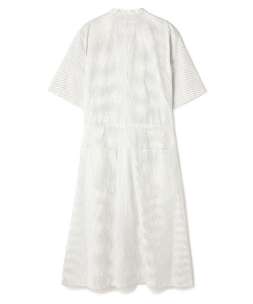 MHL.（エムエイチエル）の「YARN DYE COTTON LINEN(MHL SHOP限定)（ワンピース・レディース・ホワイト・1/2）」の2枚目の写真