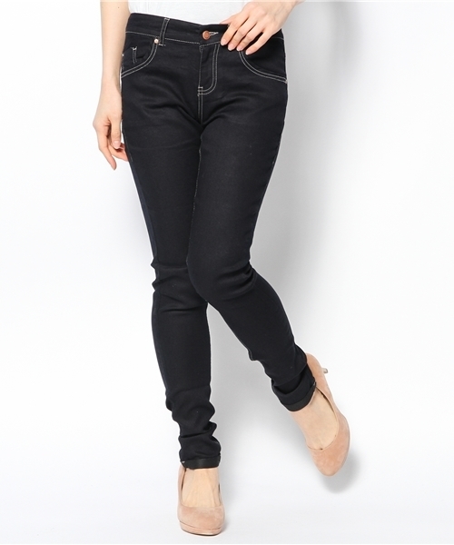 mystic（ミスティック）の「デニムスキニー（デニムパンツ・レディース・ネイビー/ライトブルー/ブルー/サックスブルー・0/1/2）」の3枚目の写真