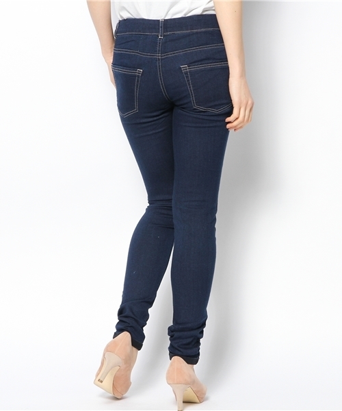 mystic（ミスティック）の「デニムスキニー（デニムパンツ・レディース・ネイビー/ライトブルー/ブルー/サックスブルー・0/1/2）」の8枚目の写真