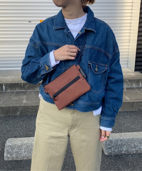 MAISON CANVVAS（メゾンキャンバス）の「[MAISON CANVAS/メゾンキャンバス] サコッシュ型トラベルポーチ（ショルダーバッグ・レディース・カーキ/ブラック/ネイビー/ベージュ/パープル/ブラウン/ライトベージュ・ONE SIZE）」の12枚目の写真