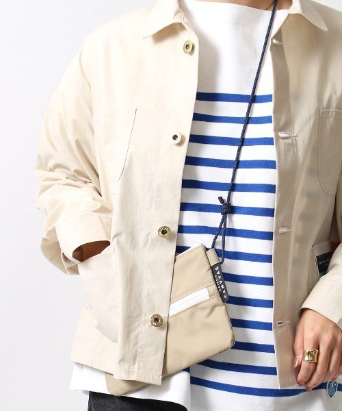 MAISON CANVVAS（メゾンキャンバス）の「[MAISON CANVAS/メゾンキャンバス] サコッシュ型トラベルポーチ（ショルダーバッグ・レディース・カーキ/ブラック/ネイビー/ベージュ/パープル/ブラウン/ライトベージュ・ONE SIZE）」の14枚目の写真