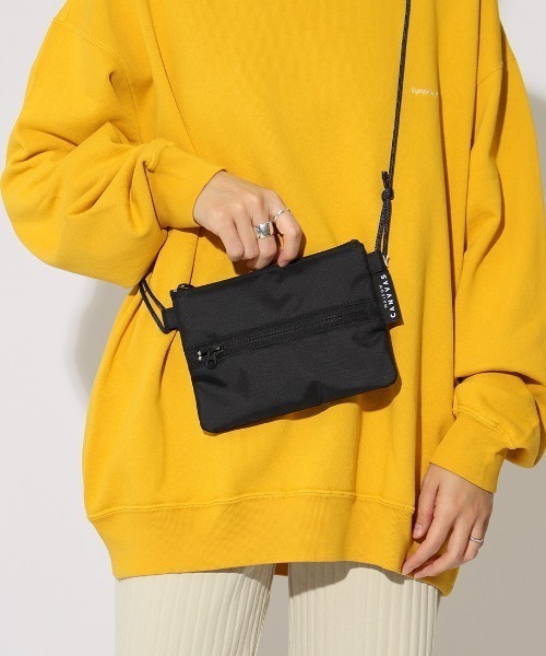 MAISON CANVVAS（メゾンキャンバス）の「[MAISON CANVAS/メゾンキャンバス] サコッシュ型トラベルポーチ（ショルダーバッグ・レディース・カーキ/ブラック/ネイビー/ベージュ/パープル/ブラウン/ライトベージュ・ONE SIZE）」の20枚目の写真