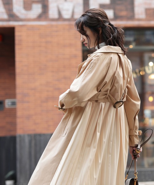 Doula Doula（ドゥーラドゥーラ）の「バックプリーツ トレンチコート（トレンチコート・レディース・ブラック/ベージュ/ネイビー・M/L）」の17枚目の写真