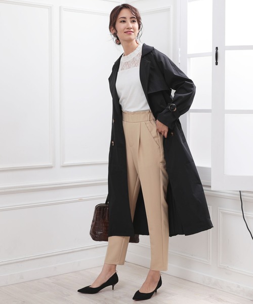 Doula Doula（ドゥーラドゥーラ）の「バックプリーツ トレンチコート（トレンチコート・レディース・ブラック/ベージュ/ネイビー・M/L）」の16枚目の写真