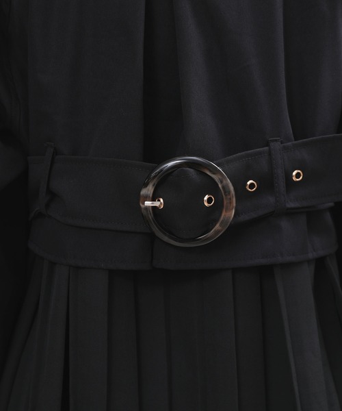 Doula Doula（ドゥーラドゥーラ）の「バックプリーツ トレンチコート（トレンチコート・レディース・ブラック/ベージュ/ネイビー・M/L）」の5枚目の写真