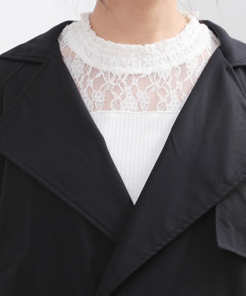 Doula Doula（ドゥーラドゥーラ）の「バックプリーツ トレンチコート（トレンチコート・レディース・ブラック/ベージュ/ネイビー・M/L）」の6枚目の写真