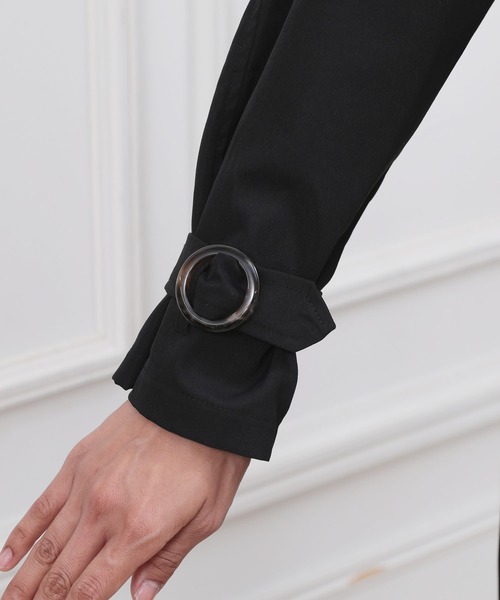 Doula Doula（ドゥーラドゥーラ）の「バックプリーツ トレンチコート（トレンチコート・レディース・ブラック/ベージュ/ネイビー・M/L）」の7枚目の写真