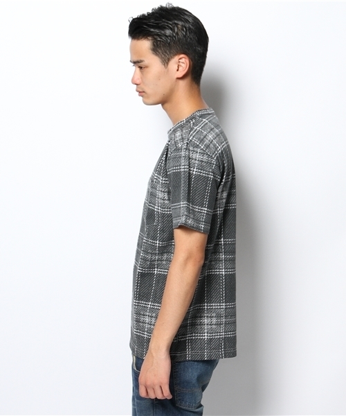 WEGO（ウィゴー）の「WEGO/転写タータンチェックTシャツ（T