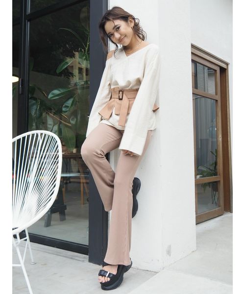 EVRIS（エヴリス）の「コルセットSET デザインカッティングブラウス（シャツ/ブラウス・レディース・ホワイト/ブラック・FREE）」の12枚目の写真