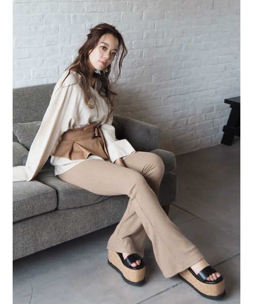 EVRIS（エヴリス）の「コルセットSET デザインカッティングブラウス（シャツ/ブラウス・レディース・ホワイト/ブラック・FREE）」の10枚目の写真