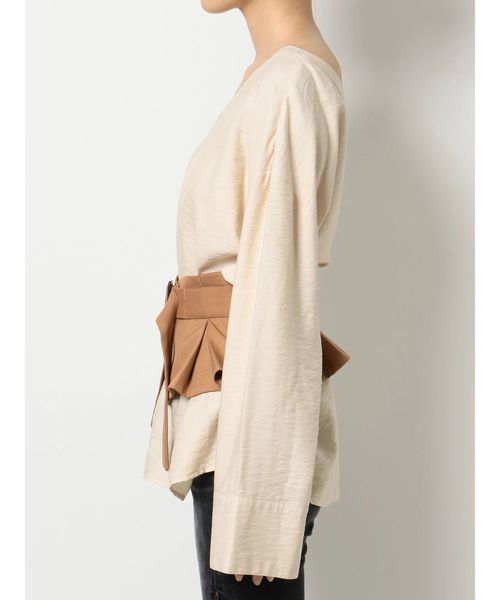 EVRIS（エヴリス）の「コルセットSET デザインカッティングブラウス（シャツ/ブラウス・レディース・ホワイト/ブラック・FREE）」の15枚目の写真