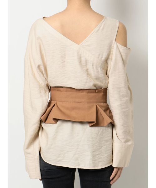 EVRIS（エヴリス）の「コルセットSET デザインカッティングブラウス（シャツ/ブラウス・レディース・ホワイト/ブラック・FREE）」の21枚目の写真