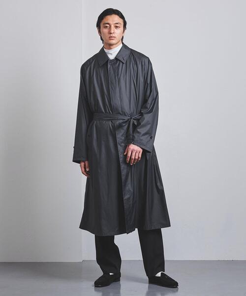 AURALEE ステンカラーコート 黒 サイズ5 ストレッチステンカラーコート 黒無地 MAJI【AOKI公式通販】
