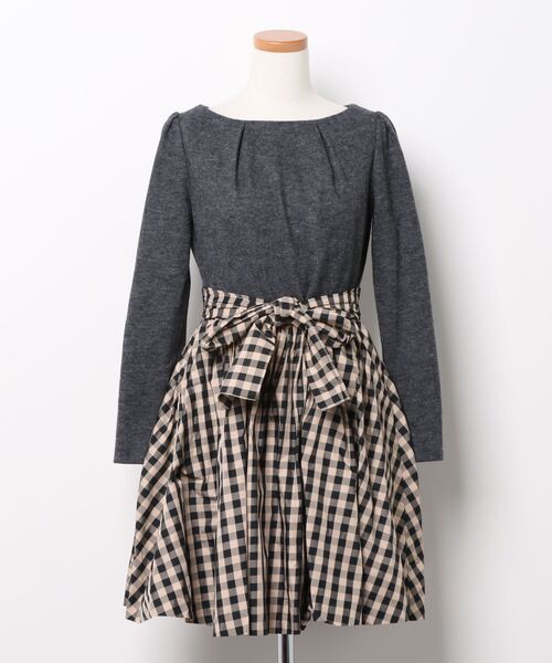 ブランド古着 チェック柄ドッキングワンピース ワンピース 31 Sons De Mode トランテアン ソン ドゥ モード のファッション通販 Zozoused