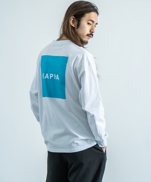 Kappa（カッパ）の「Kappa 別注 ビッグシルエット バックプリントTEE L/S オーバーサイズ カットソー（Tシャツ/カットソー・メンズ・ホワイト/ブラック/ベージュ/カーキ/ホワイト系その他/ブラック系その他/ベージュ系その他/グリーン系その他・M/L/XL）」の3枚目の写真