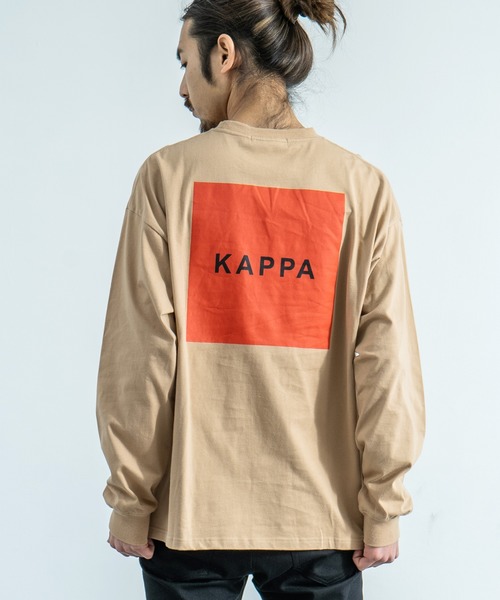 Kappa（カッパ）の「Kappa 別注 ビッグシルエット バックプリントTEE L/S オーバーサイズ カットソー（Tシャツ/カットソー・メンズ・ホワイト/ブラック/ベージュ/カーキ/ホワイト系その他/ブラック系その他/ベージュ系その他/グリーン系その他・M/L/XL）」の6枚目の写真