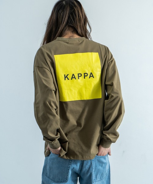 Kappa（カッパ）の「Kappa 別注 ビッグシルエット バックプリントTEE L/S オーバーサイズ カットソー（Tシャツ/カットソー・メンズ・ホワイト/ブラック/ベージュ/カーキ/ホワイト系その他/ブラック系その他/ベージュ系その他/グリーン系その他・M/L/XL）」の8枚目の写真