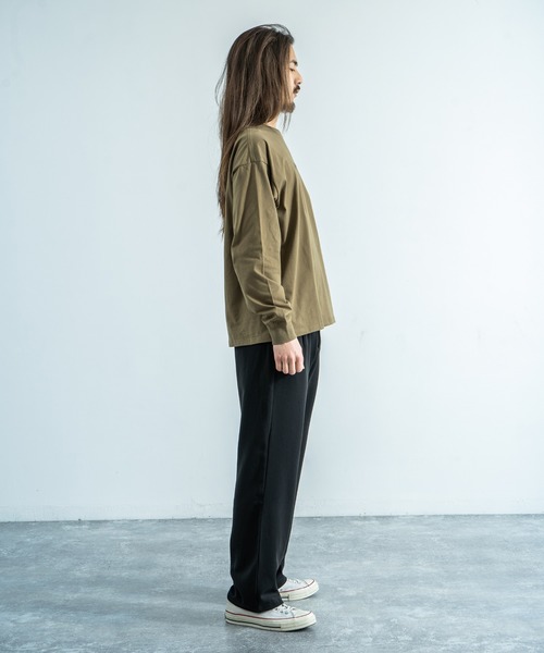 Kappa（カッパ）の「Kappa 別注 ビッグシルエット バックプリントTEE L/S オーバーサイズ カットソー（Tシャツ/カットソー・メンズ・ホワイト/ブラック/ベージュ/カーキ/ホワイト系その他/ブラック系その他/ベージュ系その他/グリーン系その他・M/L/XL）」の10枚目の写真