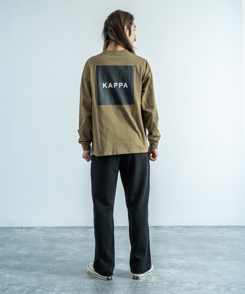 Kappa（カッパ）の「Kappa 別注 ビッグシルエット バックプリントTEE L/S オーバーサイズ カットソー（Tシャツ/カットソー・メンズ・ホワイト/ブラック/ベージュ/カーキ/ホワイト系その他/ブラック系その他/ベージュ系その他/グリーン系その他・M/L/XL）」の9枚目の写真