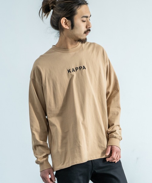 Kappa（カッパ）の「Kappa 別注 ビッグシルエット バックプリントTEE L/S オーバーサイズ カットソー（Tシャツ/カットソー・メンズ・ホワイト/ブラック/ベージュ/カーキ/ホワイト系その他/ブラック系その他/ベージュ系その他/グリーン系その他・M/L/XL）」の16枚目の写真