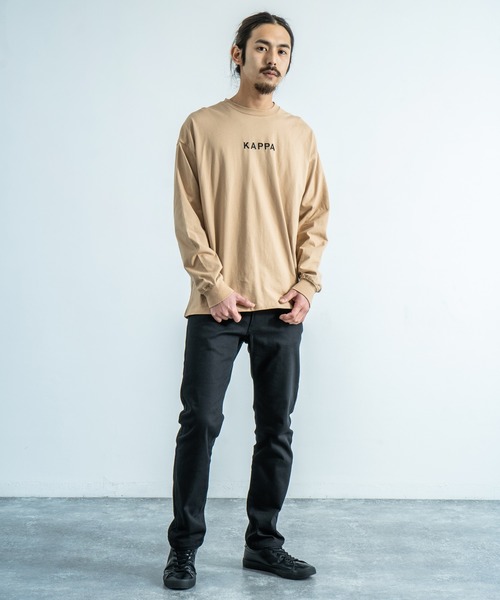 Kappa（カッパ）の「Kappa 別注 ビッグシルエット バックプリントTEE L/S オーバーサイズ カットソー（Tシャツ/カットソー・メンズ・ホワイト/ブラック/ベージュ/カーキ/ホワイト系その他/ブラック系その他/ベージュ系その他/グリーン系その他・M/L/XL）」の15枚目の写真