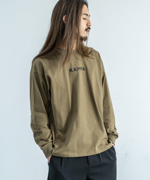 Kappa（カッパ）の「Kappa 別注 ビッグシルエット バックプリントTEE L/S オーバーサイズ カットソー（Tシャツ/カットソー・メンズ・ホワイト/ブラック/ベージュ/カーキ/ホワイト系その他/ブラック系その他/ベージュ系その他/グリーン系その他・M/L/XL）」の22枚目の写真