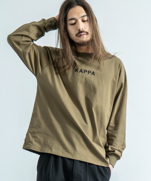 Kappa（カッパ）の「Kappa 別注 ビッグシルエット バックプリントTEE L/S オーバーサイズ カットソー（Tシャツ/カットソー・メンズ・ホワイト/ブラック/ベージュ/カーキ/ホワイト系その他/ブラック系その他/ベージュ系その他/グリーン系その他・M/L/XL）」の21枚目の写真