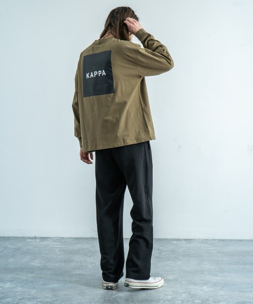 Kappa（カッパ）の「Kappa 別注 ビッグシルエット バックプリントTEE L/S オーバーサイズ カットソー（Tシャツ/カットソー・メンズ・ホワイト/ブラック/ベージュ/カーキ/ホワイト系その他/ブラック系その他/ベージュ系その他/グリーン系その他・M/L/XL）」の20枚目の写真