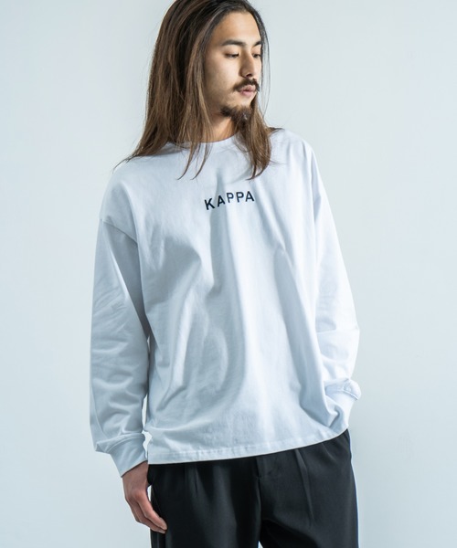 Kappa（カッパ）の「Kappa 別注 ビッグシルエット バックプリントTEE L/S オーバーサイズ カットソー（Tシャツ/カットソー・メンズ・ホワイト/ブラック/ベージュ/カーキ/ホワイト系その他/ブラック系その他/ベージュ系その他/グリーン系その他・M/L/XL）」の19枚目の写真