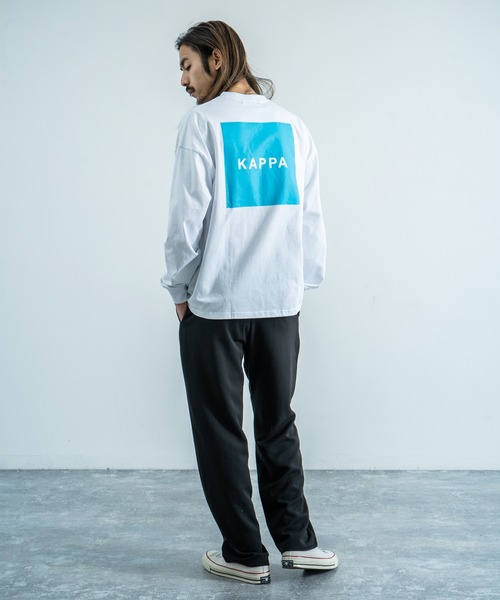 Kappa（カッパ）の「Kappa 別注 ビッグシルエット バックプリントTEE L/S オーバーサイズ カットソー（Tシャツ/カットソー・メンズ・ホワイト/ブラック/ベージュ/カーキ/ホワイト系その他/ブラック系その他/ベージュ系その他/グリーン系その他・M/L/XL）」の17枚目の写真
