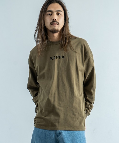Kappa（カッパ）の「Kappa 別注 ビッグシルエット バックプリントTEE L/S オーバーサイズ カットソー（Tシャツ/カットソー・メンズ・ホワイト/ブラック/ベージュ/カーキ/ホワイト系その他/ブラック系その他/ベージュ系その他/グリーン系その他・M/L/XL）」の14枚目の写真