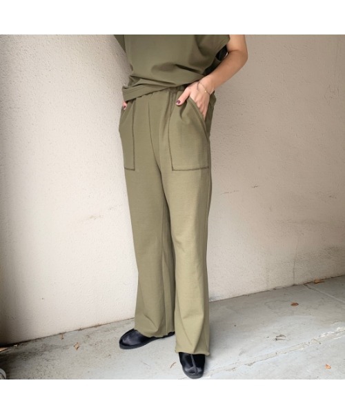 SUPP.（サップ）の「【SUPP】サップ ストレッチミラノパンツ（その他パンツ・レディース・ネイビー/ブラック/ライラック/オリーブ/オレンジ・FREE）」の3枚目の写真