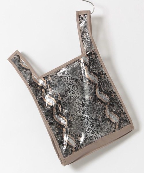 KATHARINE ROSS（キャサリンロス）の「【KATHARINE ROSS】クリアパイソン柄 マルシェバッグ ビニールバッグ WEB限定