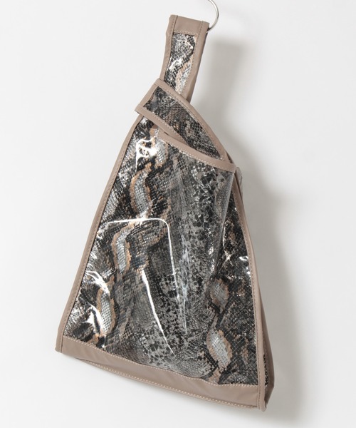 KATHARINE ROSS（キャサリンロス）の「【KATHARINE ROSS】クリアパイソン柄 マルシェバッグ ビニールバッグ WEB限定