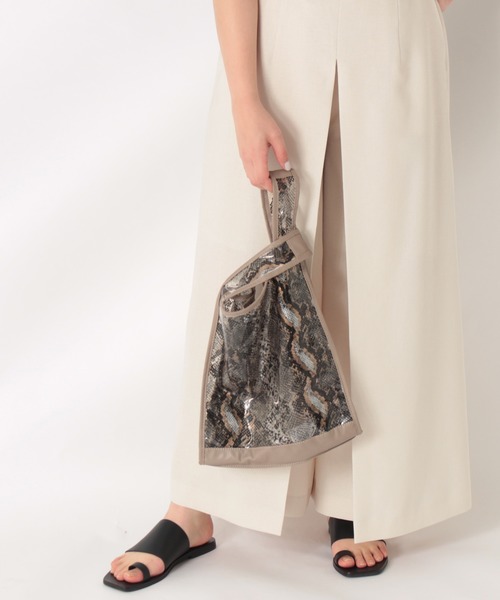 KATHARINE ROSS（キャサリンロス）の「【KATHARINE ROSS】クリアパイソン柄 マルシェバッグ ビニールバッグ WEB限定