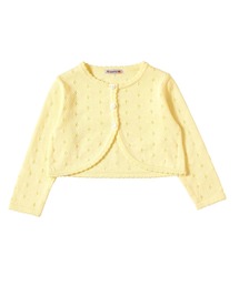 Hoppetta（ホッペッタ）の「Hoppetta UVカット 透かし柄ニットボレロ（カーディガン/ボレロ）」