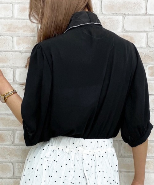 apres jour（アプレジュール）の「オーガンジーボウタイブラウス【ZOZOTOWN限定アイテム】（シャツ/ブラウス・レディース・ブラック/オフホワイト/その他・フリー）」の16枚目の写真