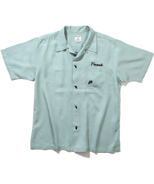 HOUSTON(ヒューストン)の「【HOUSTON】ボーリングシャツ(FRUIT)(シャツ/ブラウス・メンズ・ブラック/ミント/マスタード・MEDIUM/LARGE/X-LARGE)」の2枚目の写真